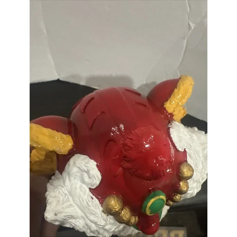 Chinese New Year Lion Dragon Figurine Red Gold Asian Decor Good Luck Fortune